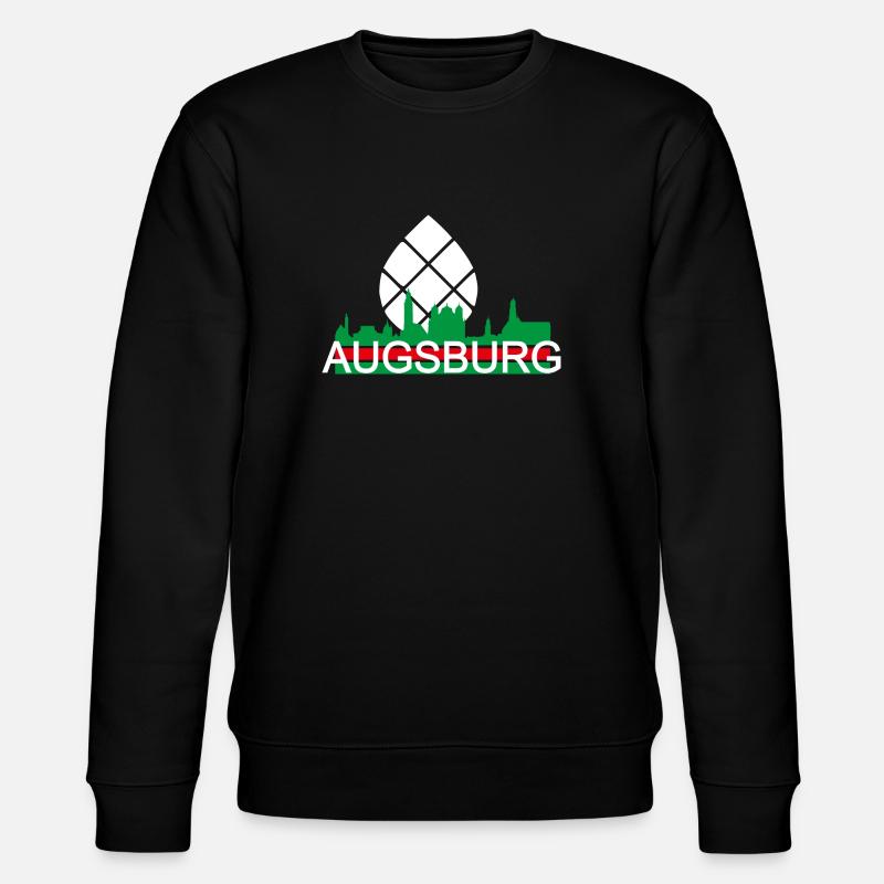 Augsburg - skyline - Stanley/Stella CHANGER Unisex Organic Sweatshirt - black