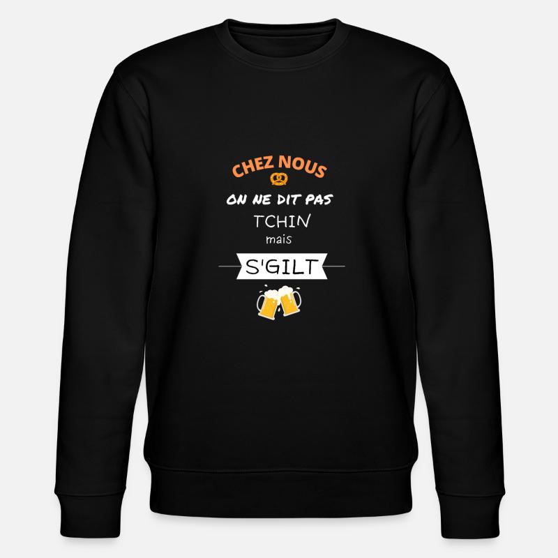 Alsace bière apéro - Sweat bio CHANGER Stanley/Stella Unisexe - noir