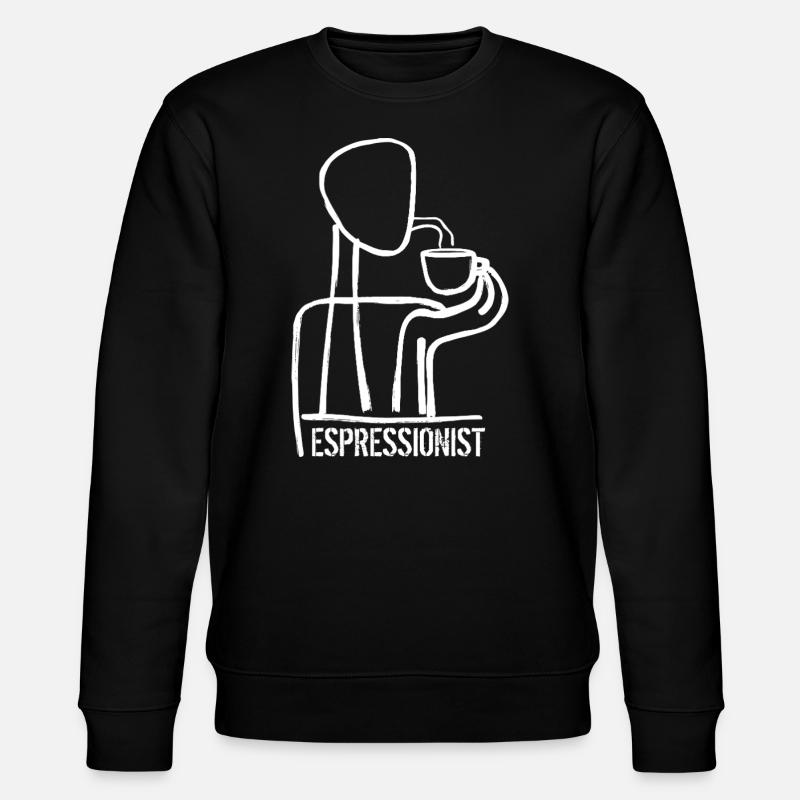Espressionist - Espresso - Kaffee trinken - Stanley/Stella Unisex Bio-Sweatshirt CHANGER  - Schwarz