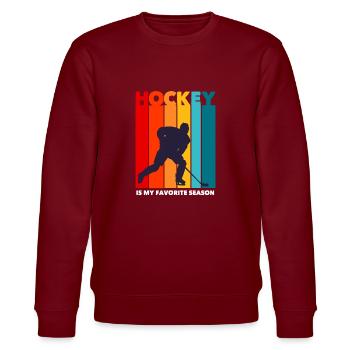 hockey sur glace - Sweat bio CHANGER Stanley/Stella Unisexe - bordeaux - Devant - Nik (191cm) & Marisol (170cm)