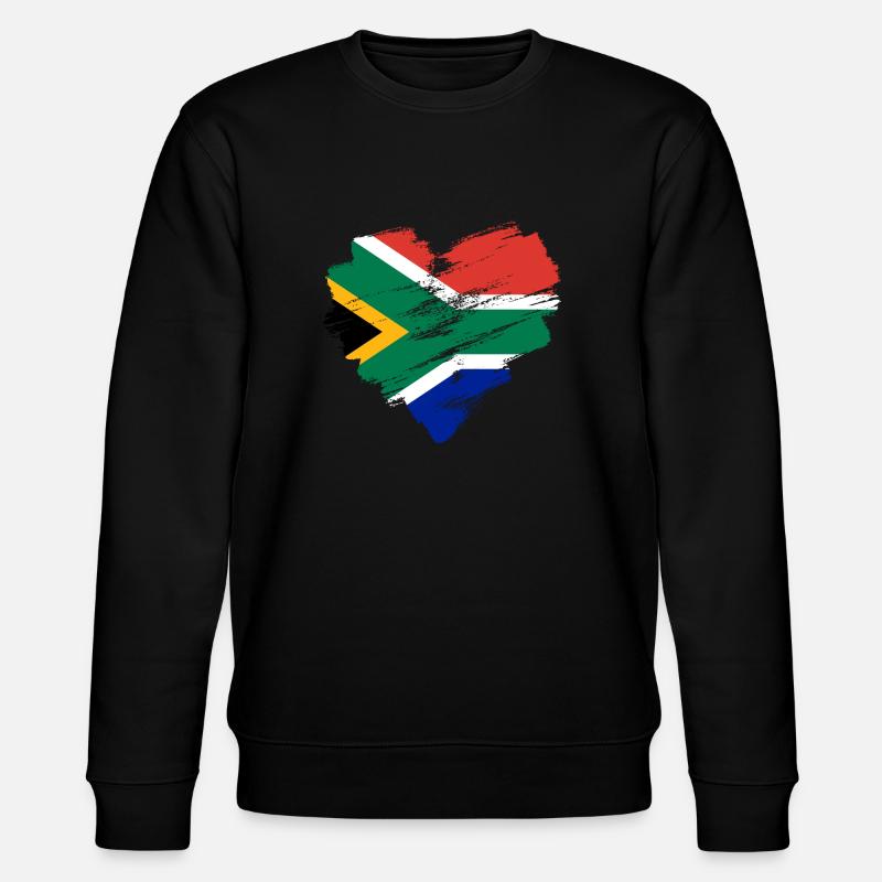 Südafrika - Stanley/Stella Unisex Bio-Sweatshirt CHANGER  - Schwarz
