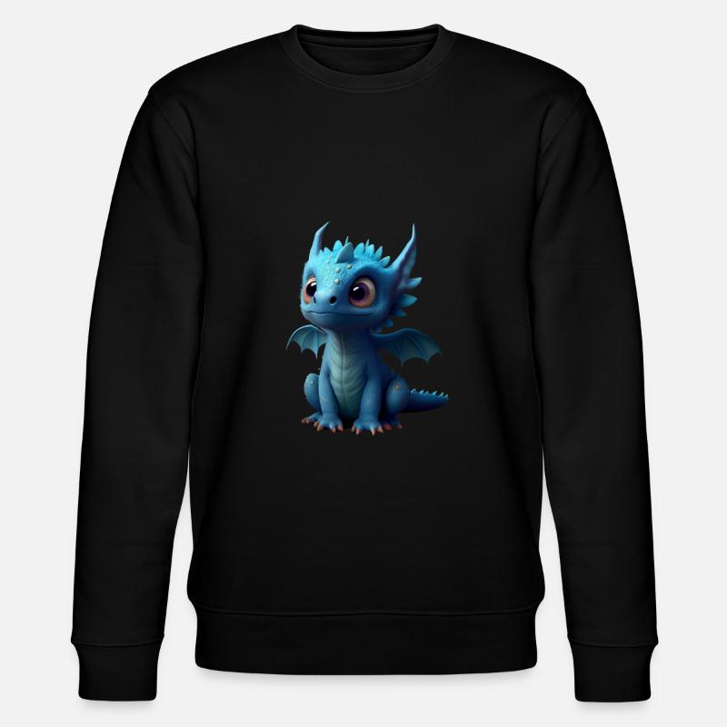 Petit dragon mignon 6 - Sweat bio CHANGER Stanley/Stella Unisexe - noir