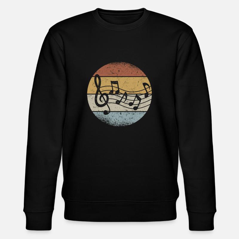 Musique Violon Clef Retro Clef - Sweat bio CHANGER Stanley/Stella Unisexe - noir