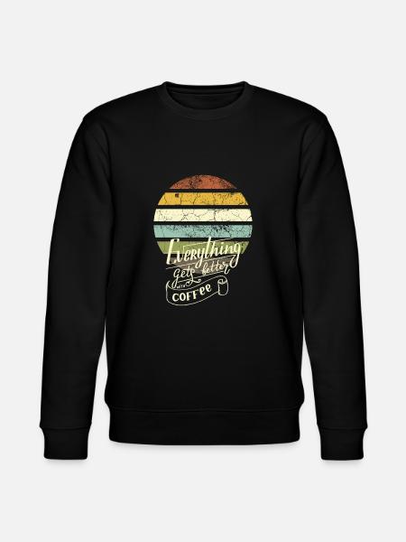Sunset Coffee 2 - Stanley/Stella CHANGER Unisex Organic Sweatshirt - black