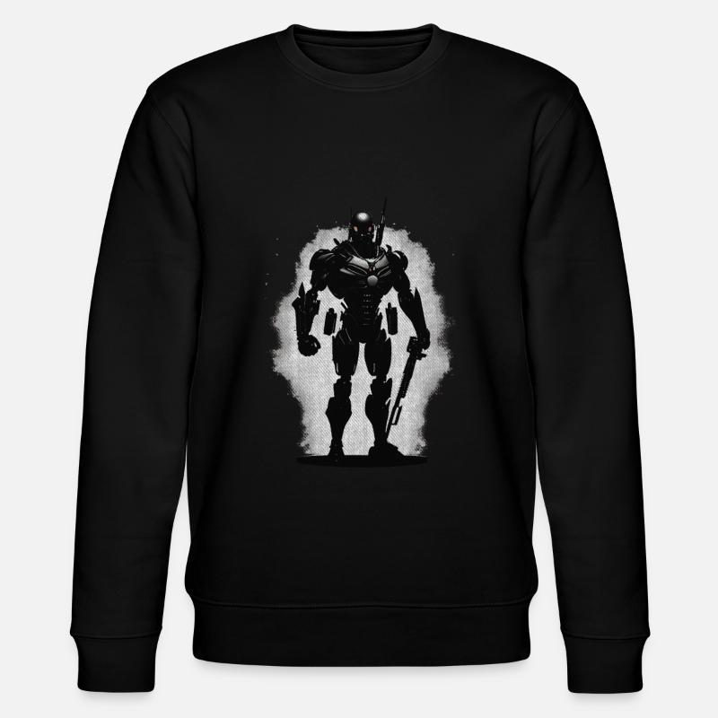 Robot Warrior Robot - Stanley/Stella CHANGER Unisex Organic Sweatshirt - black
