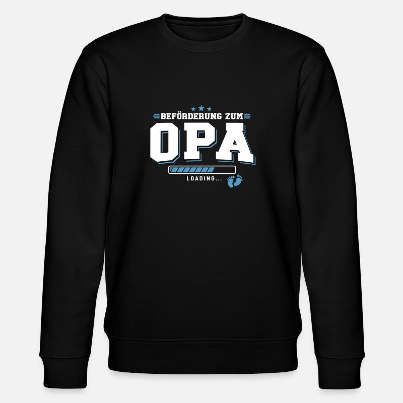 Beförderung zum Opa loading - Stanley/Stella Unisex Bio-Sweatshirt CHANGER  - Schwarz