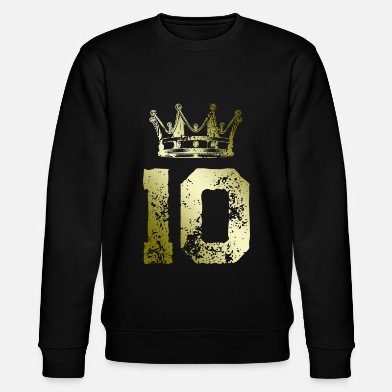 Couronne de 10 chiffres - Sweat bio CHANGER Stanley/Stella Unisexe - noir