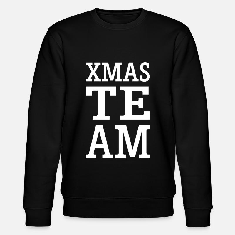 Xmas Team Christmas - Stanley/Stella CHANGER Unisex Organic Sweatshirt - black