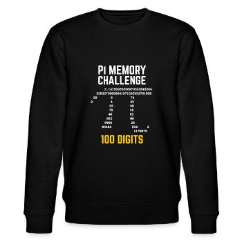 Pi Day T-Shirt - Stanley/Stella Unisex Bio-Sweatshirt CHANGER  - Schwarz - Vorne - Nik (191cm) & Marisol (170cm)