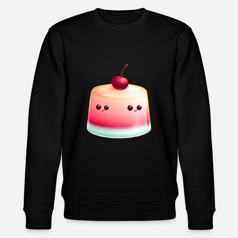 Pudding Jell-O Jelly Kawaii - Stanley/Stella CHANGER Unisex Organic Sweatshirt - black