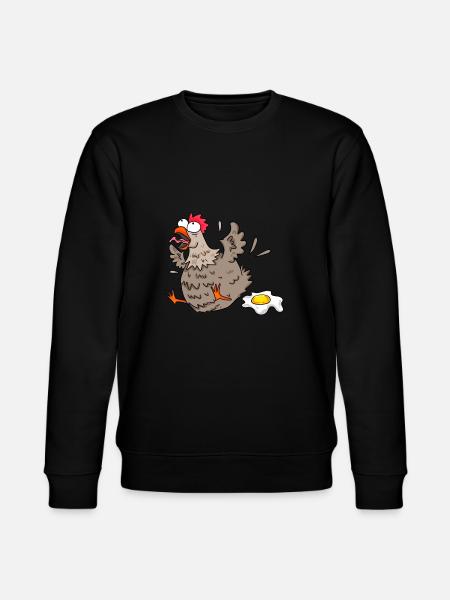 Funny chicken - Stanley/Stella CHANGER Unisex Organic Sweatshirt - black