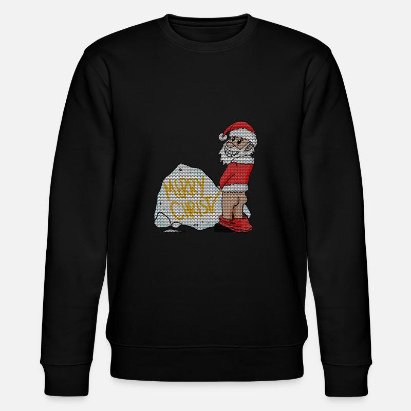 Ugly Christmas Lustig - Stanley/Stella Unisex Bio-Sweatshirt CHANGER  - Schwarz