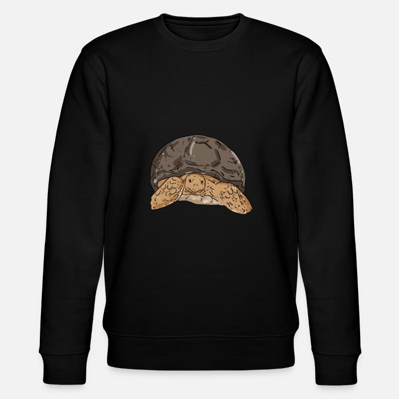 Schildkröte - Stanley/Stella Unisex Bio-Sweatshirt CHANGER  - Schwarz