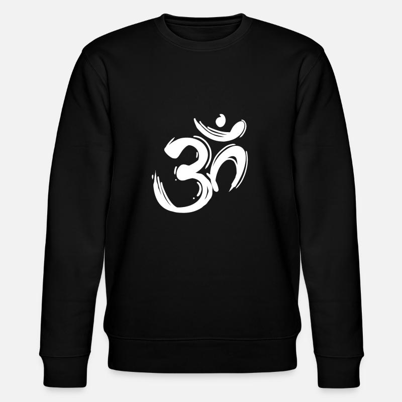 OM Sign - OM Symbol - Stanley/Stella CHANGER Unisex Organic Sweatshirt - black
