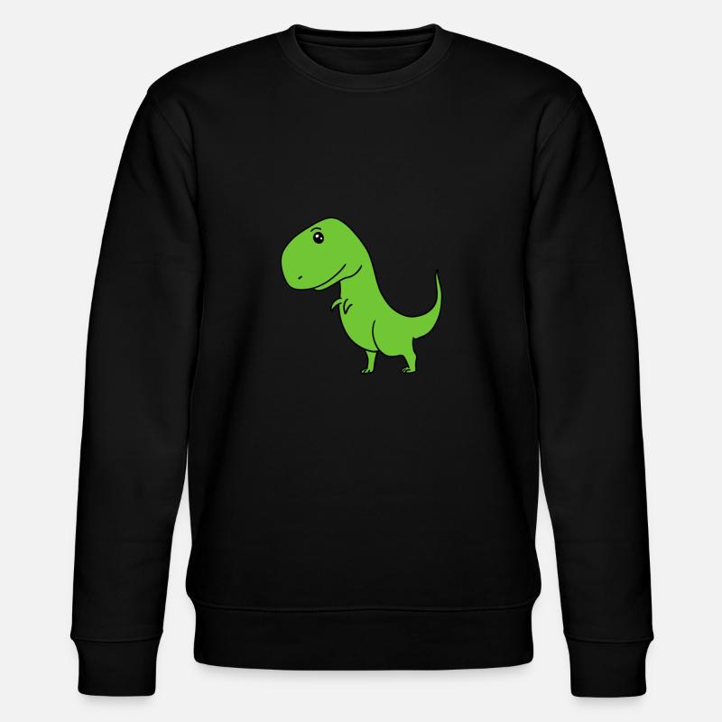 dinosaur - Stanley/Stella CHANGER Unisex Organic Sweatshirt - black