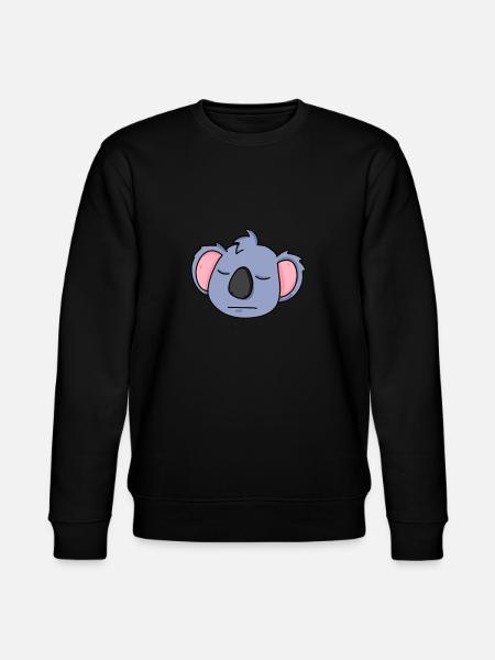 Koala Kopf - Stanley/Stella Unisex Bio-Sweatshirt CHANGER  - Schwarz