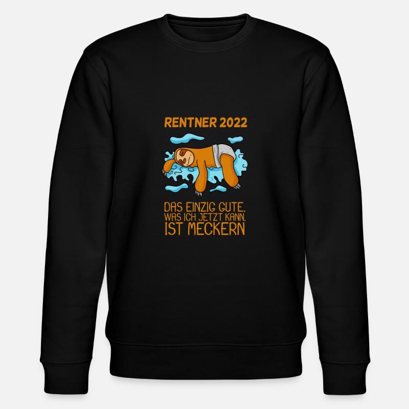 Rentenbeginn 2022 Geschenk - Stanley/Stella Unisex Bio-Sweatshirt CHANGER  - Schwarz