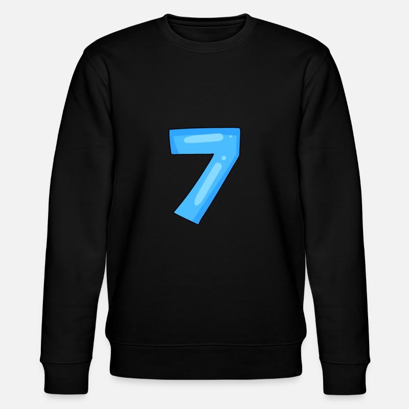 Nummer 7 - Stanley/Stella Unisex Bio-Sweatshirt CHANGER  - Schwarz