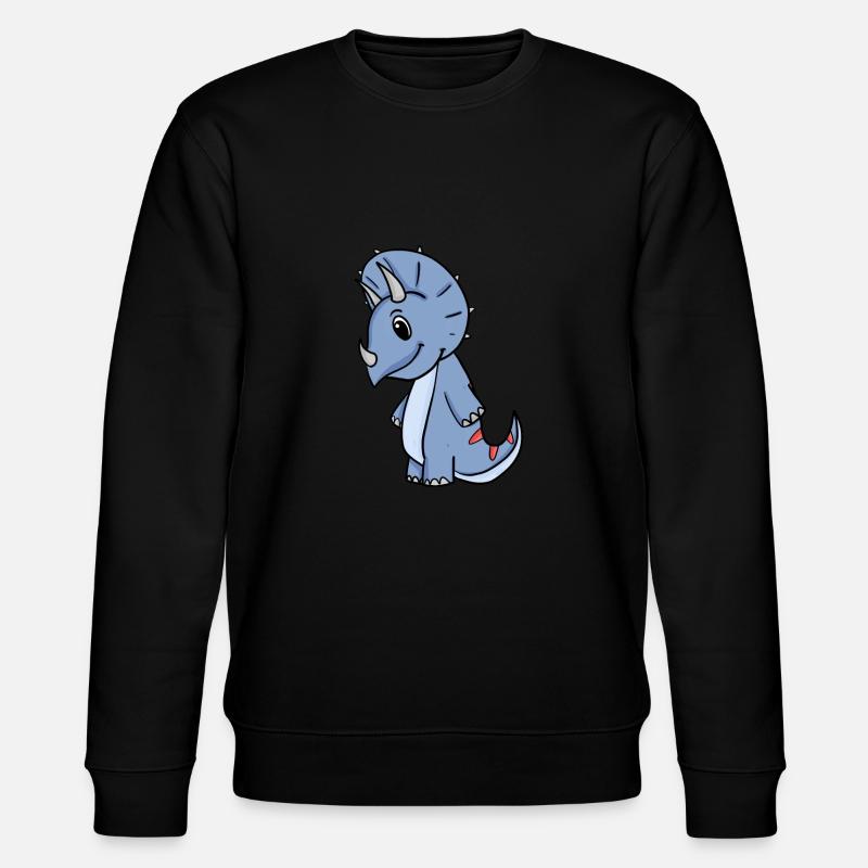 Dino Motiv - Stanley/Stella Unisex Bio-Sweatshirt CHANGER  - Schwarz