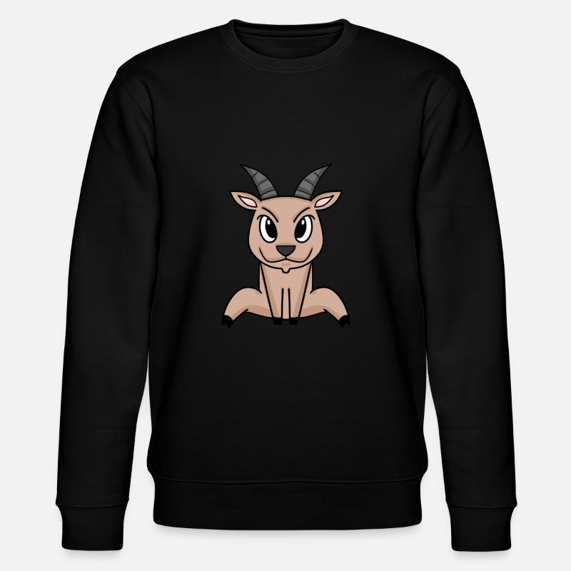 Ziegenbock Bock - Stanley/Stella Unisex Bio-Sweatshirt CHANGER  - Schwarz