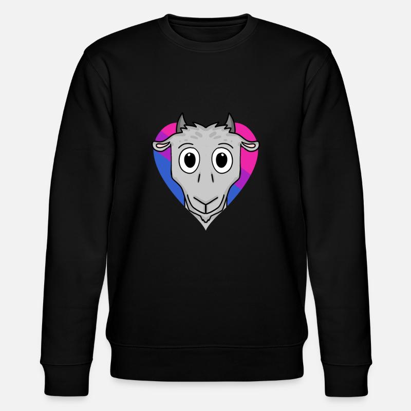 Bisexuell Ziege Geschenk - Stanley/Stella Unisex Bio-Sweatshirt CHANGER  - Schwarz