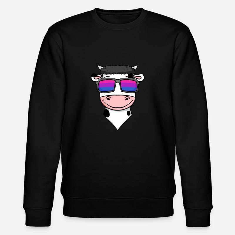 Bisexuell Kuh Geschenk - Stanley/Stella Unisex Bio-Sweatshirt CHANGER  - Schwarz