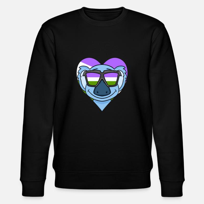 Genderqueer Koala - Sweat bio CHANGER Stanley/Stella Unisexe - noir