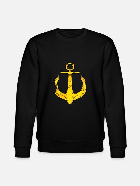 Cheese anchor funny captain - Stanley/Stella CHANGER Unisex Organic Sweatshirt - black