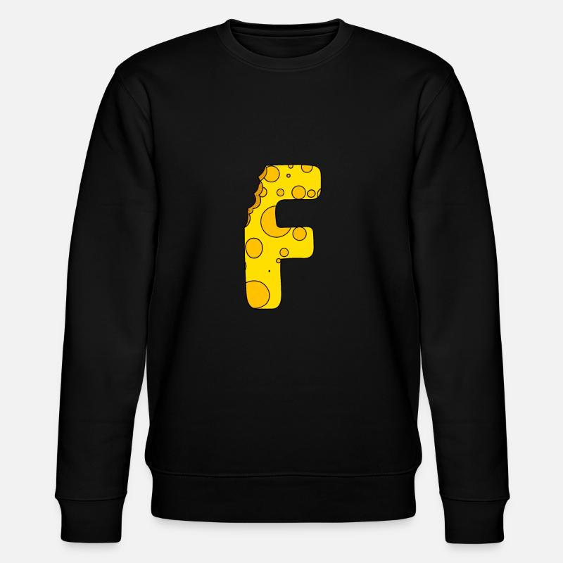 Buchstabe F - Stanley/Stella Unisex Bio-Sweatshirt CHANGER  - Schwarz