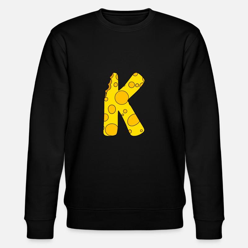 Buchstabe K - Stanley/Stella Unisex Bio-Sweatshirt CHANGER  - Schwarz