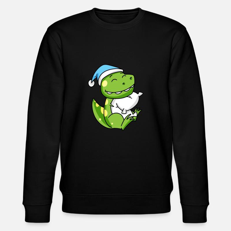 Dinosaurier Baby - Stanley/Stella Unisex Bio-Sweatshirt CHANGER  - Schwarz