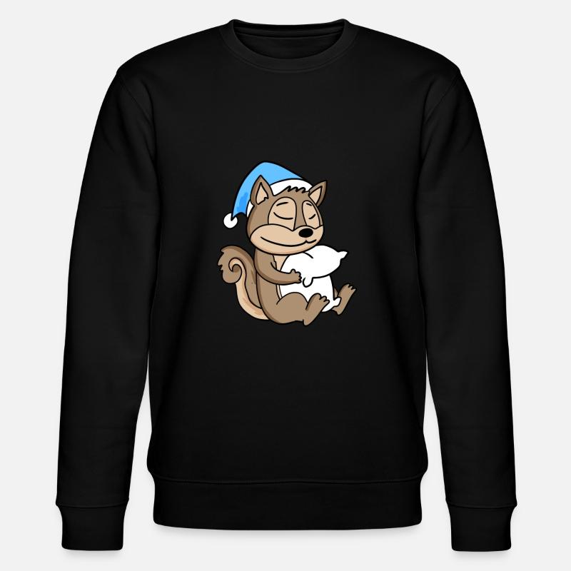 Eichhörnchen Baby - Stanley/Stella Unisex Bio-Sweatshirt CHANGER  - Schwarz