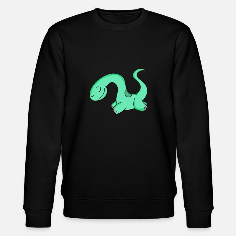 Dinosaurier Motiv - Stanley/Stella Unisex Bio-Sweatshirt CHANGER  - Schwarz