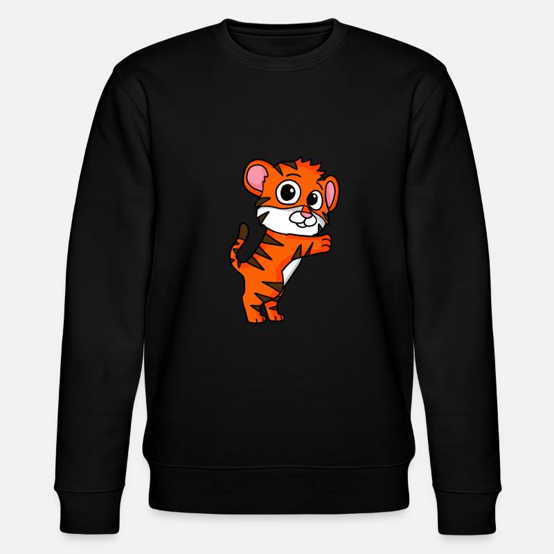 Tigre mignon - Sweat bio CHANGER Stanley/Stella Unisexe - noir