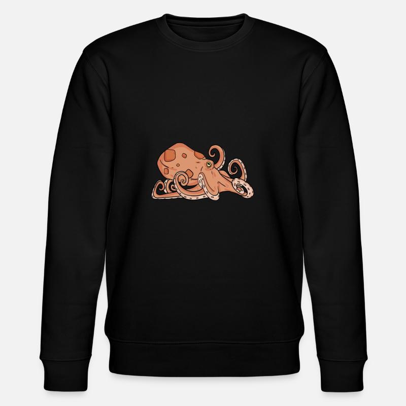 Oktopus Oktopusse - Stanley/Stella Unisex Bio-Sweatshirt CHANGER  - Schwarz
