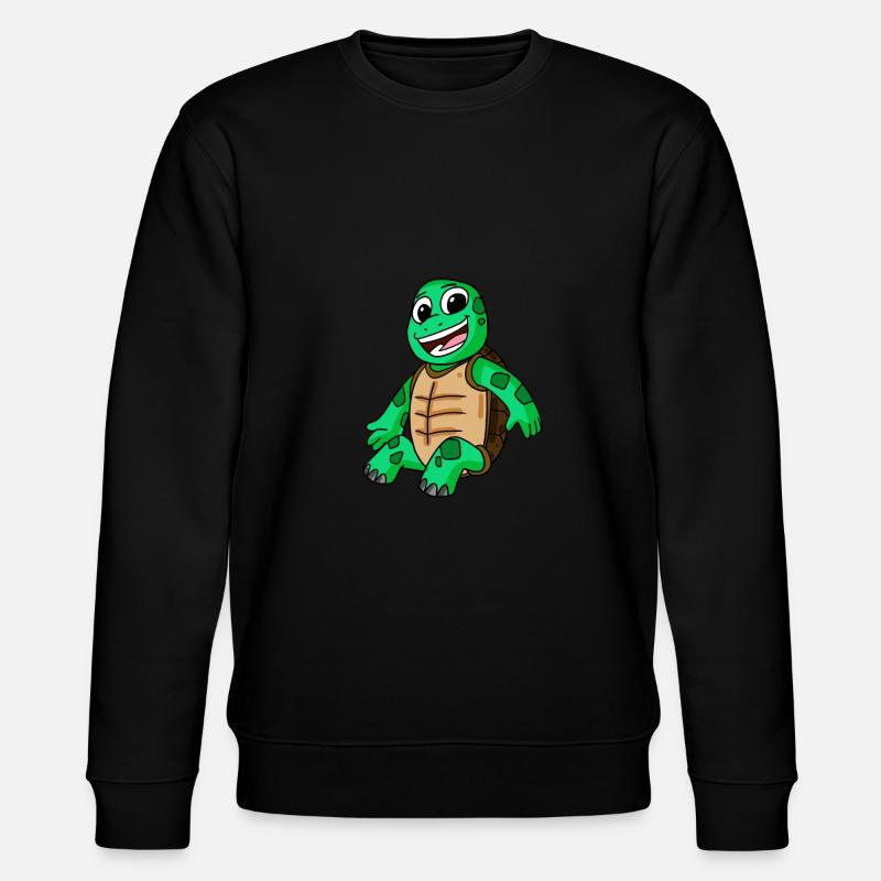 Schildkröte - Stanley/Stella Unisex Bio-Sweatshirt CHANGER  - Schwarz