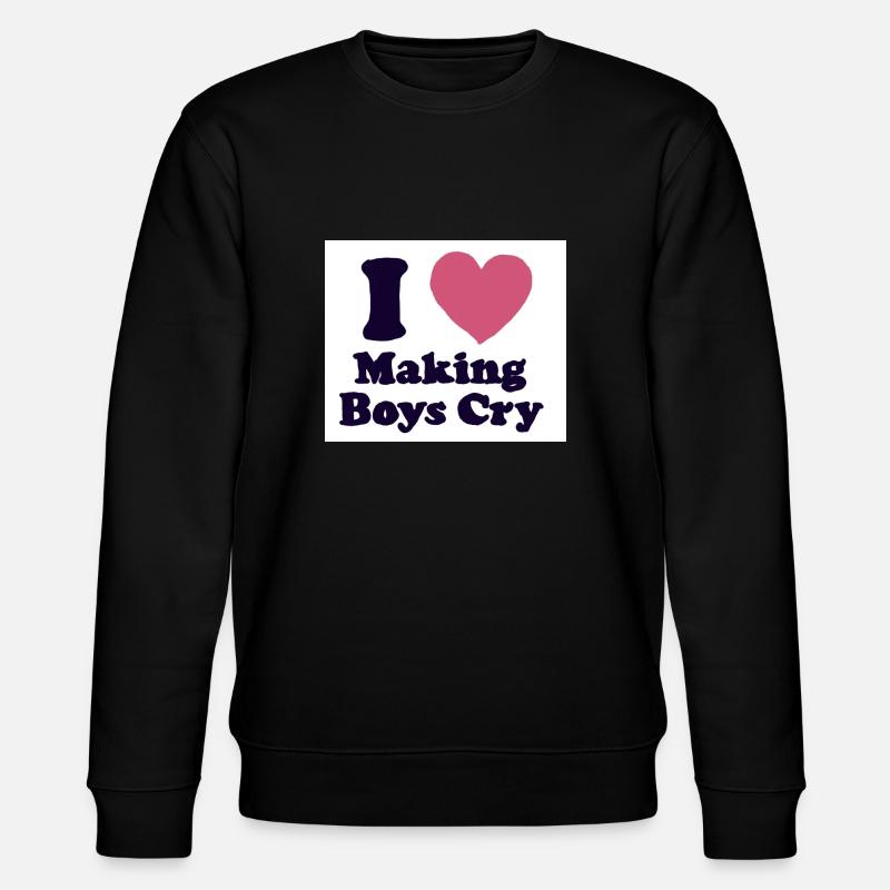 i Love making Boyscry - Stanley/Stella Unisex Bio-Sweatshirt CHANGER  - Schwarz