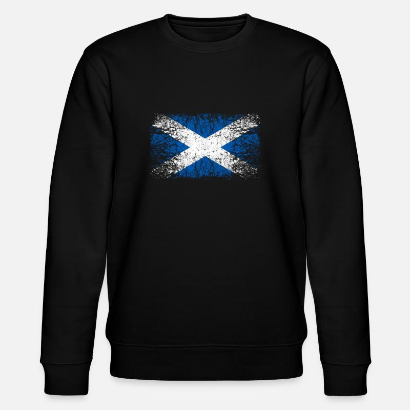 Ecosse 002 dessins ronds - Sweat bio CHANGER Stanley/Stella Unisexe - noir