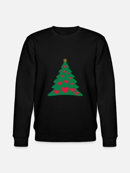 Christmas Weihnachtsbaum Christbaum Weihnachtsbaum - Stanley/Stella Unisex Bio-Sweatshirt CHANGER  - Schwarz