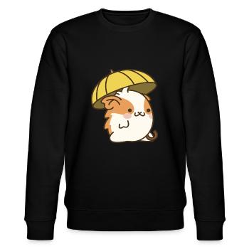Regenschirm Hamster - Stanley/Stella Unisex Bio-Sweatshirt CHANGER  - Schwarz - Vorne - Nik (191cm) & Marisol (170cm)