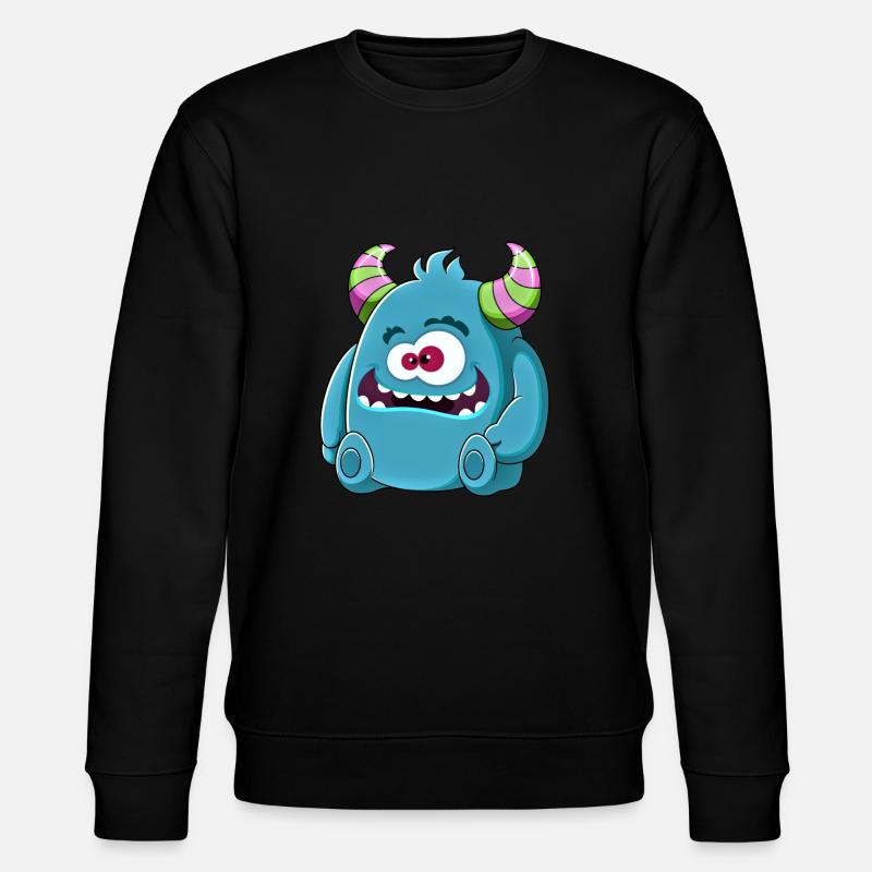 Petit mignon monstre drôle n°6 - Sweat bio CHANGER Stanley/Stella Unisexe - noir
