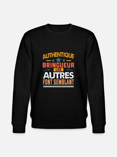 authentique bringueur - Sweat bio CHANGER Stanley/Stella Unisexe - noir
