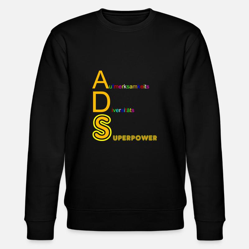 ADS - Stanley/Stella Unisex Bio-Sweatshirt CHANGER  - Schwarz