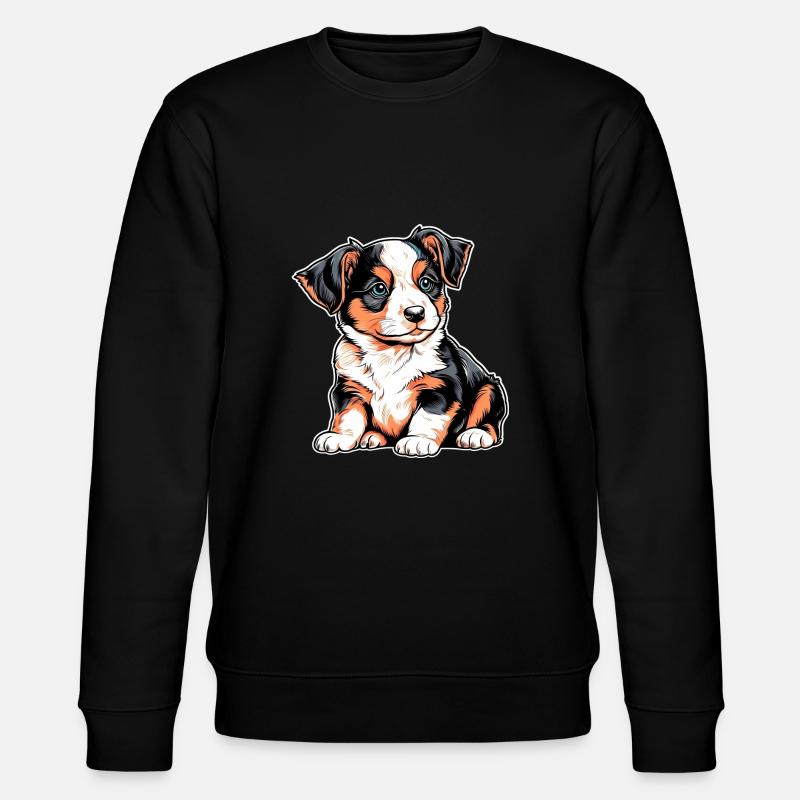Chiot mignon - Sweat bio CHANGER Stanley/Stella Unisexe - noir