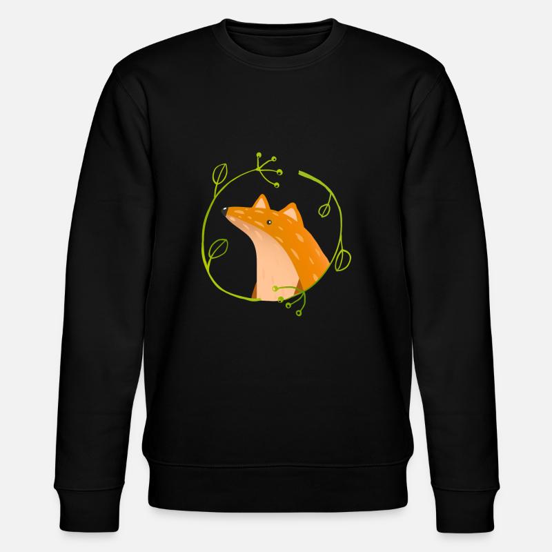 Wildtiere - Stanley/Stella Unisex Bio-Sweatshirt CHANGER  - Schwarz