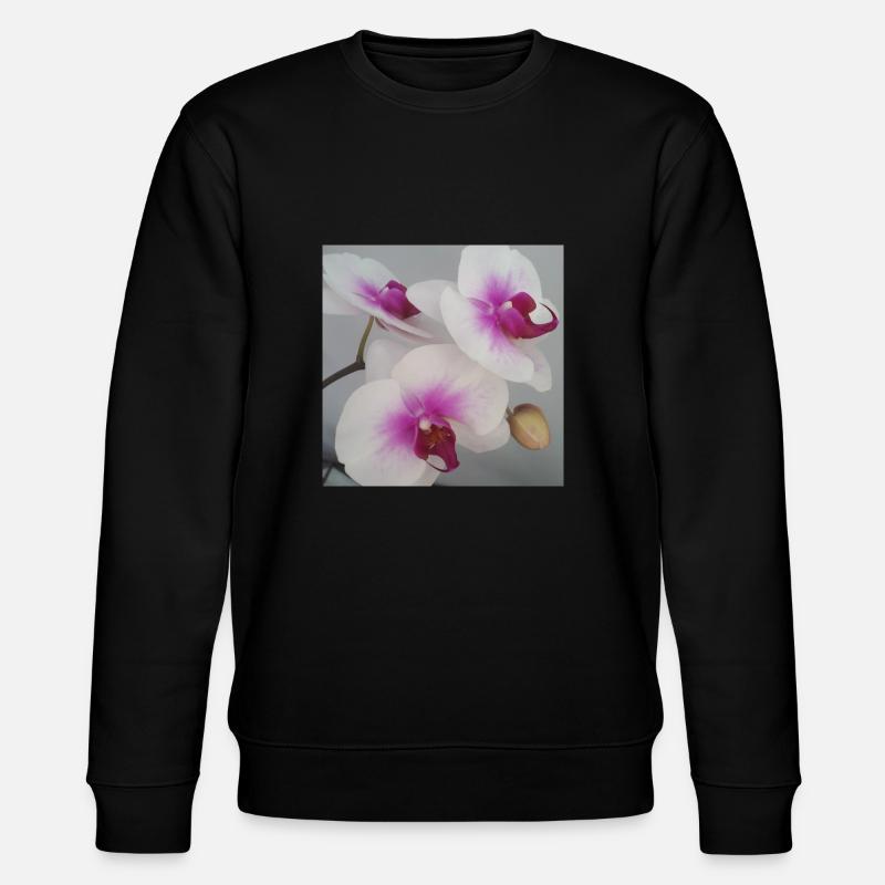Orchidee - Stanley/Stella Unisex Bio-Sweatshirt CHANGER  - Schwarz