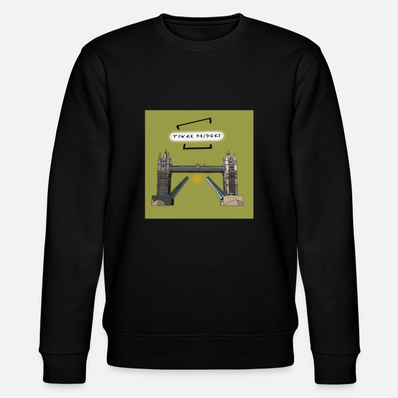 Tower Bridge - Stanley/Stella Unisex Bio-Sweatshirt CHANGER  - Schwarz
