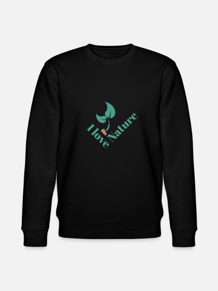 I Love Nature - Stanley/Stella CHANGER Unisex Organic Sweatshirt - black