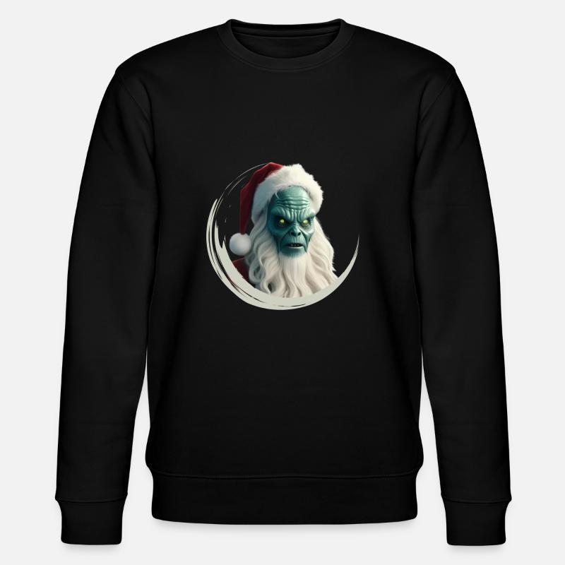 intergalactic christmas - Stanley/Stella Unisex Bio-Sweatshirt CHANGER  - Schwarz