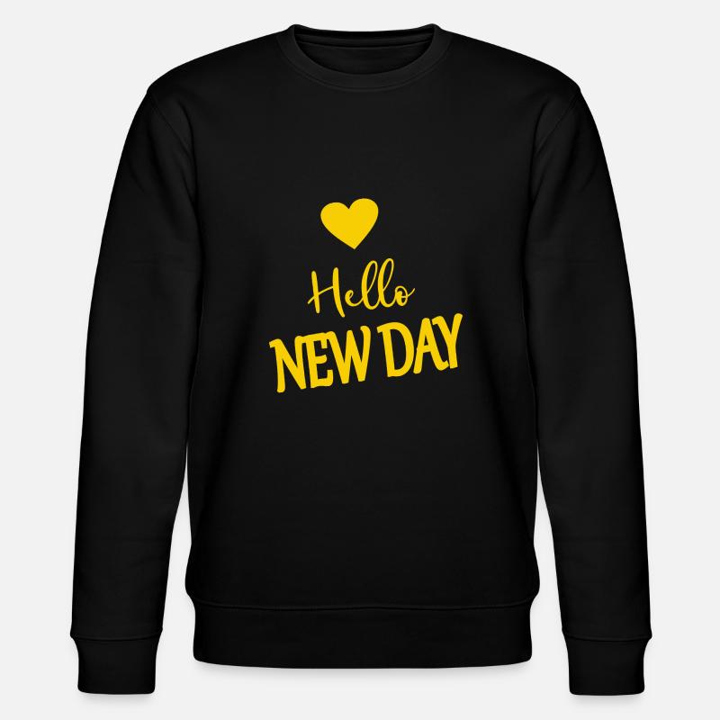 Bonjour nouveau jour - Sweat bio CHANGER Stanley/Stella Unisexe - noir